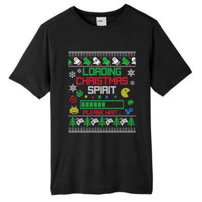 Christmas Gaming Loading Christmas Spirit For Gamer Ugly Gift Tall Fusion ChromaSoft Performance T-Shirt