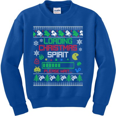 Christmas Gaming Loading Christmas Spirit For Gamer Ugly Gift Kids Sweatshirt