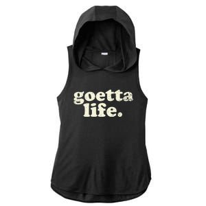 Cincinnati Goetta life foodie souvenir and gift Ladies PosiCharge Tri-Blend Wicking Draft Hoodie Tank