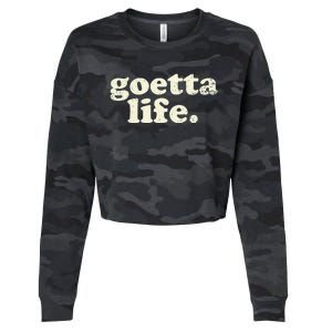 Cincinnati Goetta life foodie souvenir and gift Cropped Pullover Crew