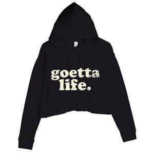 Cincinnati Goetta life foodie souvenir and gift Crop Fleece Hoodie