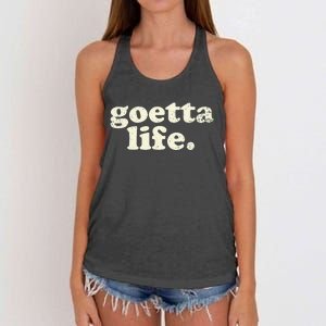 Cincinnati Goetta life foodie souvenir and gift Women's Knotted Racerback Tank