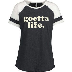 Cincinnati Goetta life foodie souvenir and gift Enza Ladies Jersey Colorblock Tee