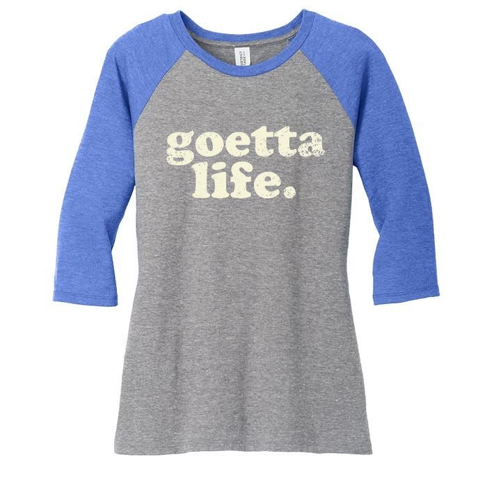 Cincinnati Goetta life foodie souvenir and gift Women's Tri-Blend 3/4-Sleeve Raglan Shirt