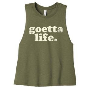 Cincinnati Goetta life foodie souvenir and gift Women's Racerback Cropped Tank