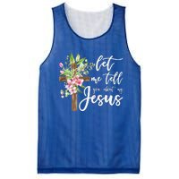 Christian Gift Let Me Tell You About My Jesus Gift Mesh Reversible Basketball Jersey Tank