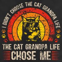Cat Grandpa Life Cat Lover Grandpa Cat Grandfather 7 Panel Mesh Trucker Snapback Hat
