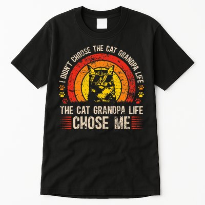 Cat Grandpa Life Cat Lover Grandpa Cat Grandfather Tall T-Shirt