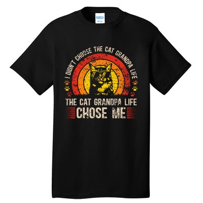 Cat Grandpa Life Cat Lover Grandpa Cat Grandfather Tall T-Shirt