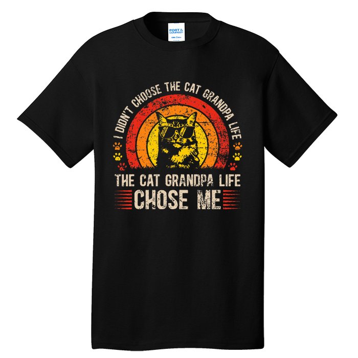 Cat Grandpa Life Cat Lover Grandpa Cat Grandfather Tall T-Shirt