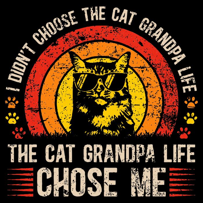Cat Grandpa Life Cat Lover Grandpa Cat Grandfather Backpack