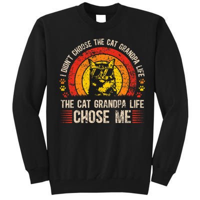 Cat Grandpa Life Cat Lover Grandpa Cat Grandfather Tall Sweatshirt