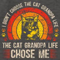 Cat Grandpa Life Cat Lover Grandpa Cat Grandfather Vector Backpack