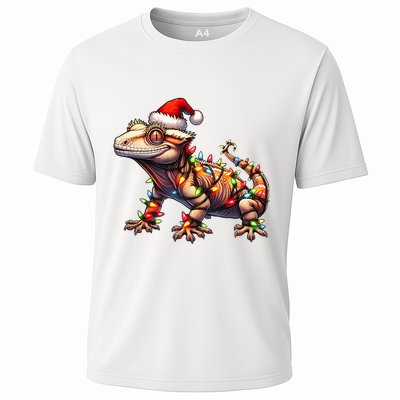 Crested Gecko Lizard Christmas Hat Xmas Performance Shirt