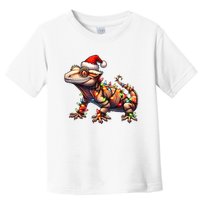 Crested Gecko Lizard Christmas Hat Xmas Toddler T-Shirt