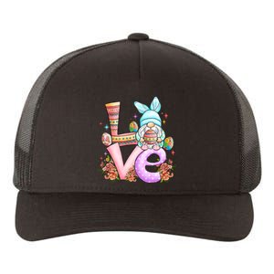 Cute Gnome Love Easter Day Gift Easter Egg Floral Yupoong Adult 5-Panel Trucker Hat