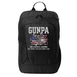 Cool Gunpa Like Normal Grandpa But Own Guns City Backpack