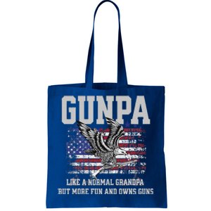 Cool Gunpa Like Normal Grandpa But Own Guns Tote Bag