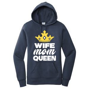 Crown Graphic Mother's Day Wife Mom Queen Cute Gift Women's Pullover Hoodie