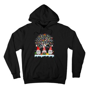 Cute Gnomes Merry Christmas Light Family Gnome Xmas Matching Hoodie