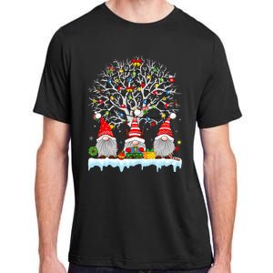 Cute Gnomes Merry Christmas Light Family Gnome Xmas Matching Adult ChromaSoft Performance T-Shirt