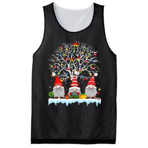 Cute Gnomes Merry Christmas Light Family Gnome Xmas Matching Mesh Reversible Basketball Jersey Tank