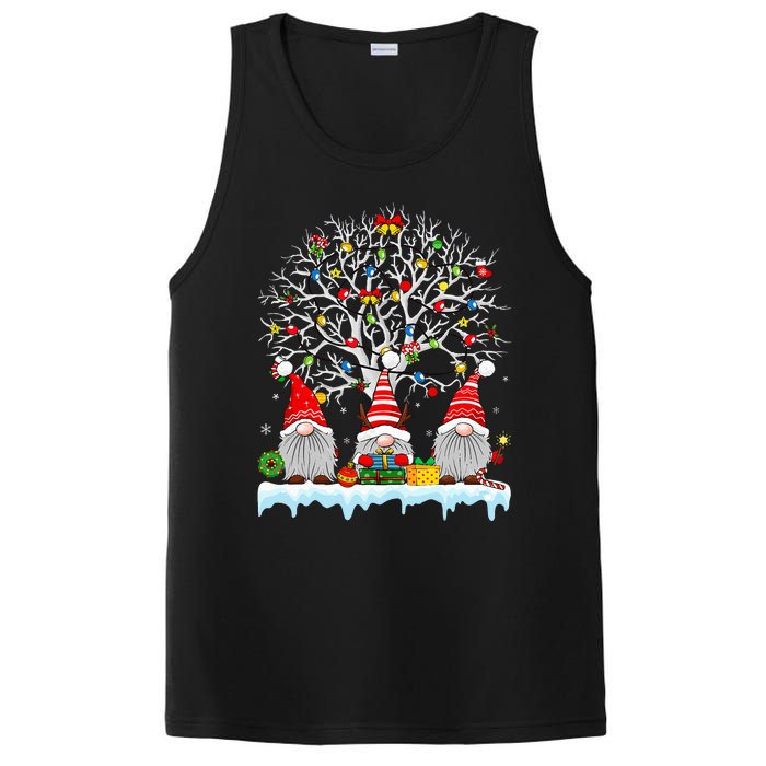 Cute Gnomes Merry Christmas Light Family Gnome Xmas Matching PosiCharge Competitor Tank