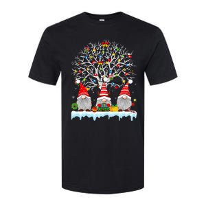 Cute Gnomes Merry Christmas Light Family Gnome Xmas Matching Softstyle CVC T-Shirt