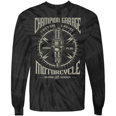 Champion Garage Motorcycle Tie-Dye Long Sleeve Shirt