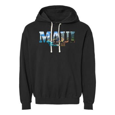 Cool Gift Maui Hawaii Hawaiian Islands Surf Surfing Surfer Gift  Garment-Dyed Fleece Hoodie