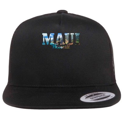 Cool Gift Maui Hawaii Hawaiian Islands Surf Surfing Surfer Gift  Flatbill Hat
