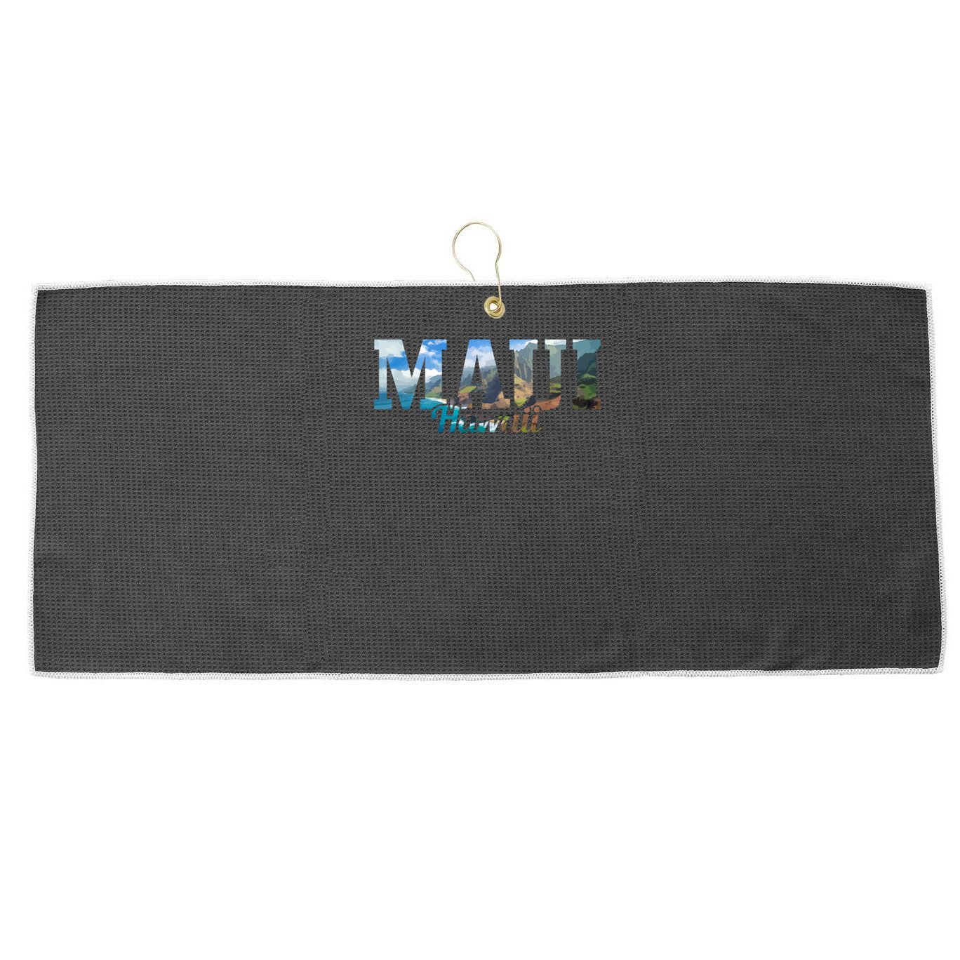 Cool Gift Maui Hawaii Hawaiian Islands Surf Surfing Surfer Gift  Large Microfiber Waffle Golf Towel