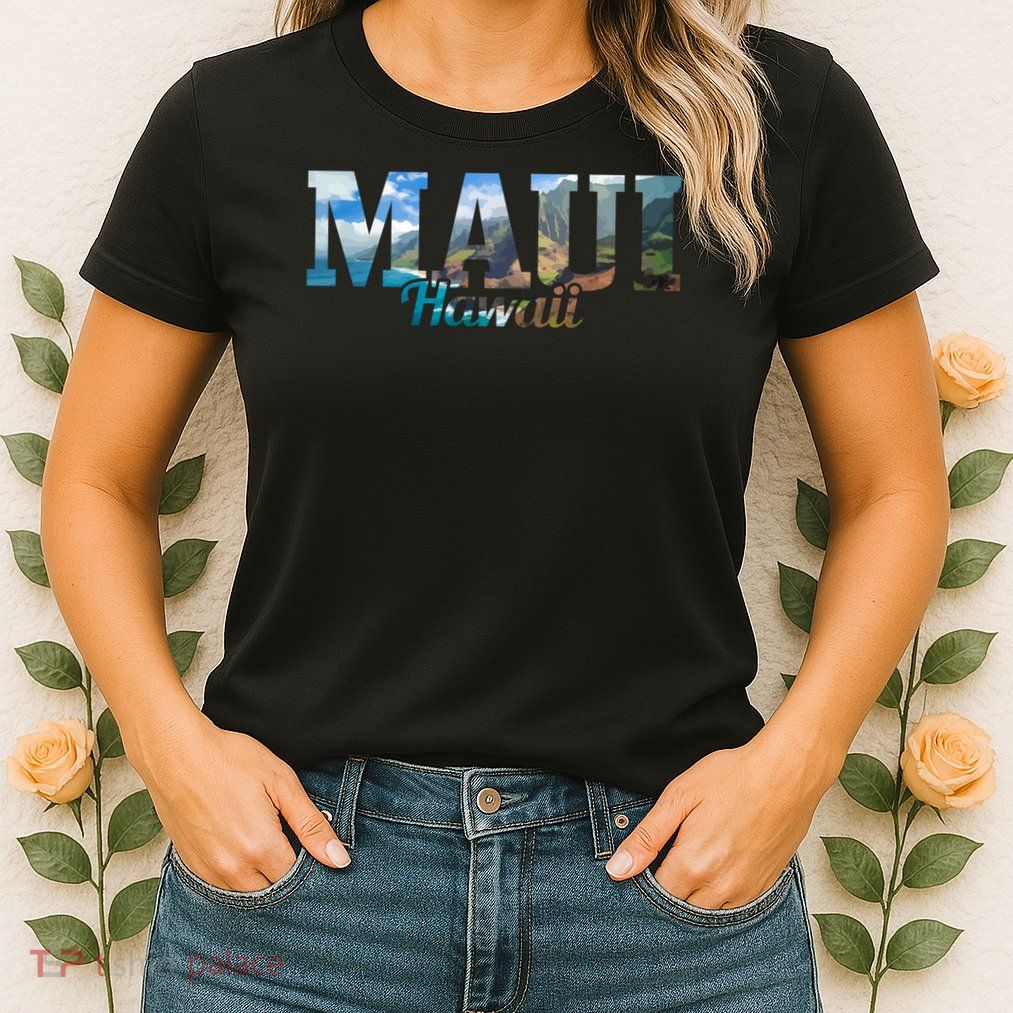 Cool Gift Maui Hawaii Hawaiian Islands Surf Surfing Surfer Gift  Womens T-Shirt