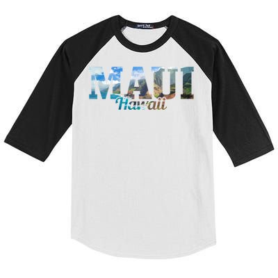 Cool Gift Maui Hawaii Hawaiian Islands Surf Surfing Surfer Gift  Kids Colorblock Raglan Jersey