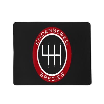Car Guy Mechanic Endangered Species Manual Shifter Mousepad