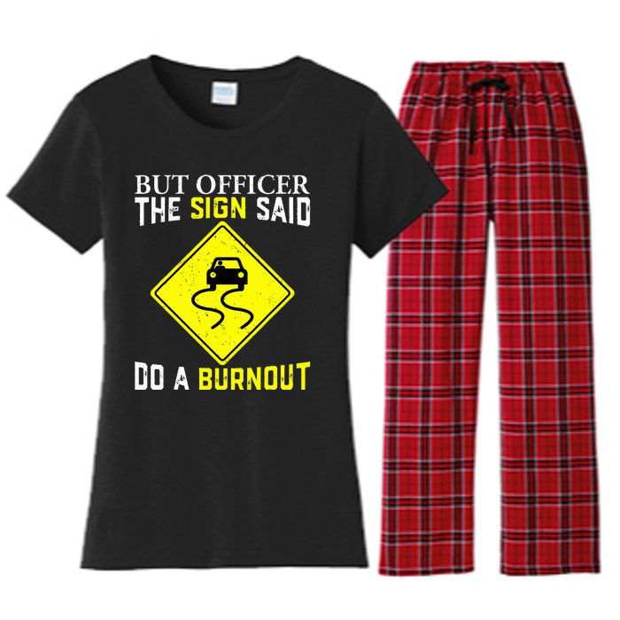 Car Guy Mechanic Collector Car Racer Racing Enthusiast Women's Flannel Pajama Set