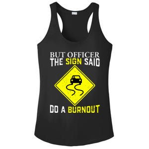 Car Guy Mechanic Collector Car Racer Racing Enthusiast Ladies PosiCharge Competitor Racerback Tank