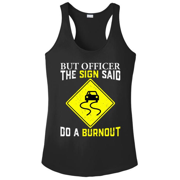 Car Guy Mechanic Collector Car Racer Racing Enthusiast Ladies PosiCharge Competitor Racerback Tank