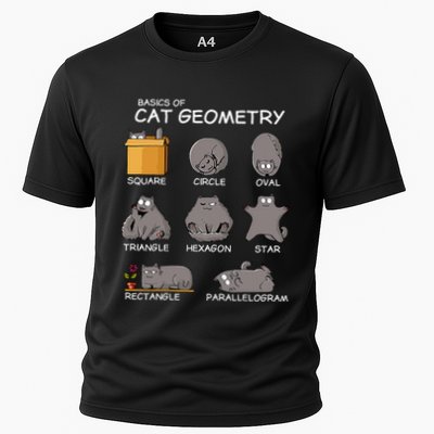 Cat Geometry Math Funny Cat Gifts For Cat Dad Cat Mom Performance Shirt