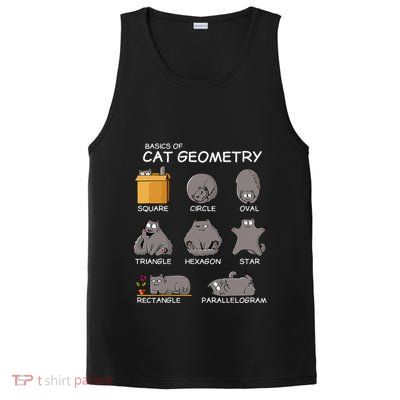 Cat Geometry Math Funny Cat Gifts For Cat Dad Cat Mom PosiCharge Competitor Tank