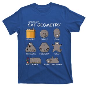 Cat Geometry Math Funny Cat Gifts For Cat Dad Cat Mom T-Shirt