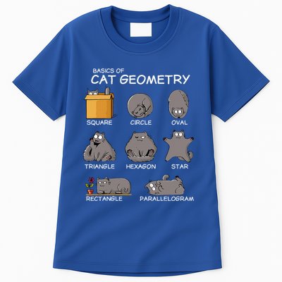 Cat Geometry Math Funny Cat Gifts For Cat Dad Cat Mom Tall T-Shirt