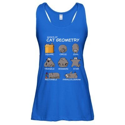 Cat Geometry Math Funny Cat Gifts For Cat Dad Cat Mom Ladies Essential Flowy Tank