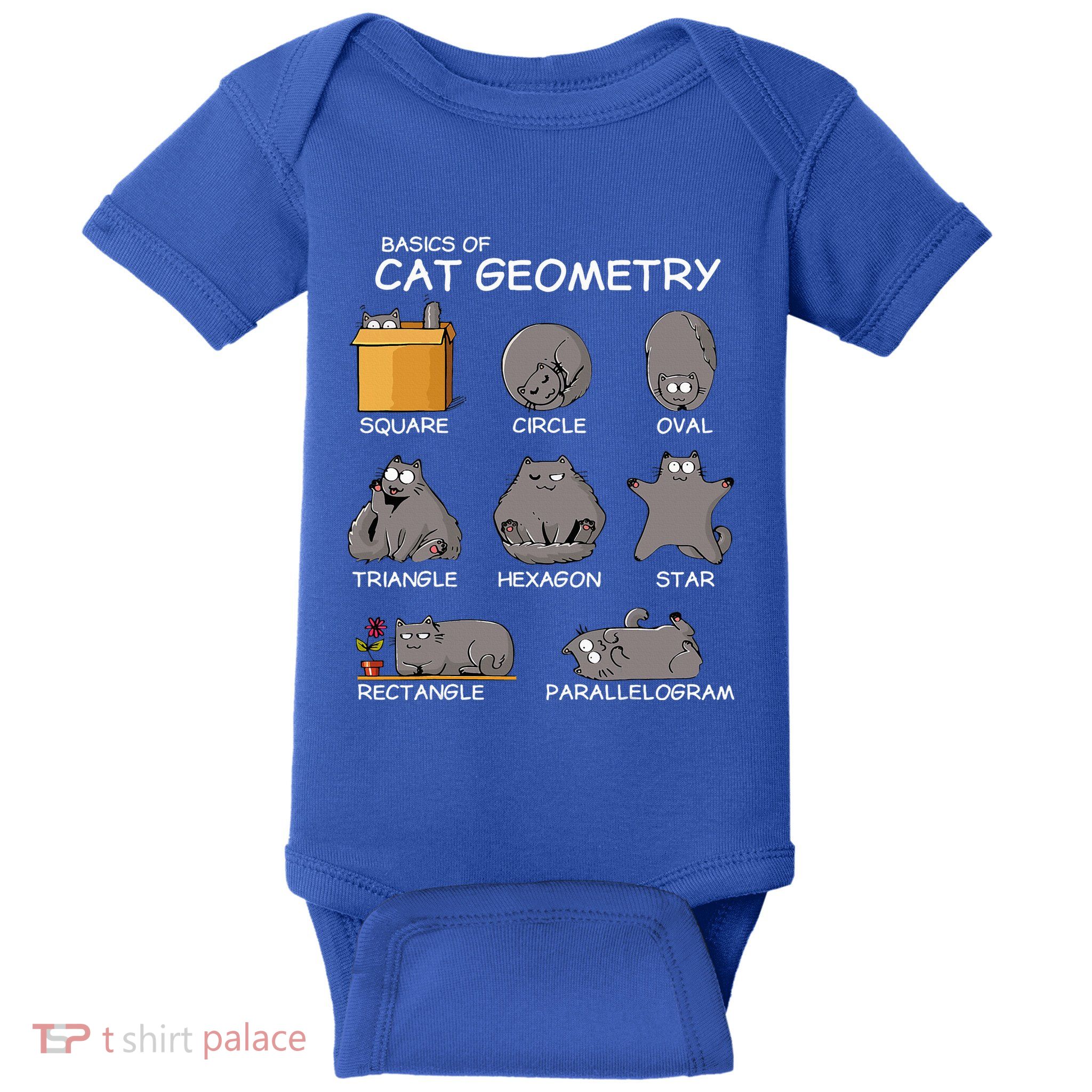 Cat Geometry Math Funny Cat Gifts For Cat Dad Cat Mom Baby Bodysuit