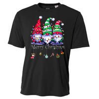 Cute Gnomes Merry Christmas Light Family Gnome Xmas Matching Cooling Performance Crew T-Shirt