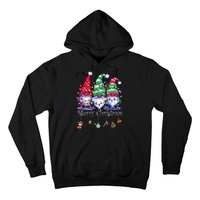 Cute Gnomes Merry Christmas Light Family Gnome Xmas Matching Hoodie