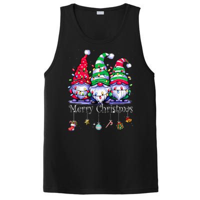 Cute Gnomes Merry Christmas Light Family Gnome Xmas Matching PosiCharge Competitor Tank