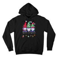 Cute Gnomes Merry Christmas Light Family Gnome Xmas Matching Tall Hoodie