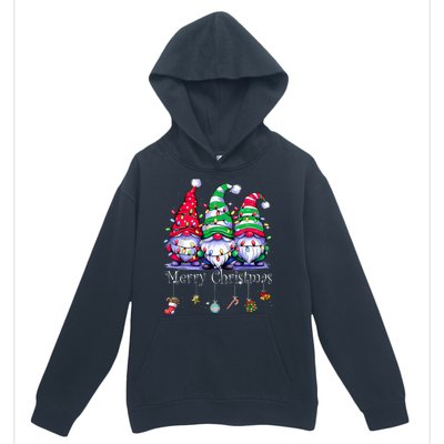 Cute Gnomes Merry Christmas Light Family Gnome Xmas Matching Urban Pullover Hoodie