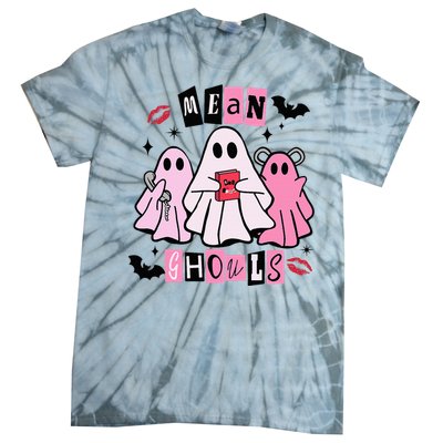 Cute Ghost Mean Ghouls Funny Halloween Costume Spooky Season Tie-Dye T-Shirt